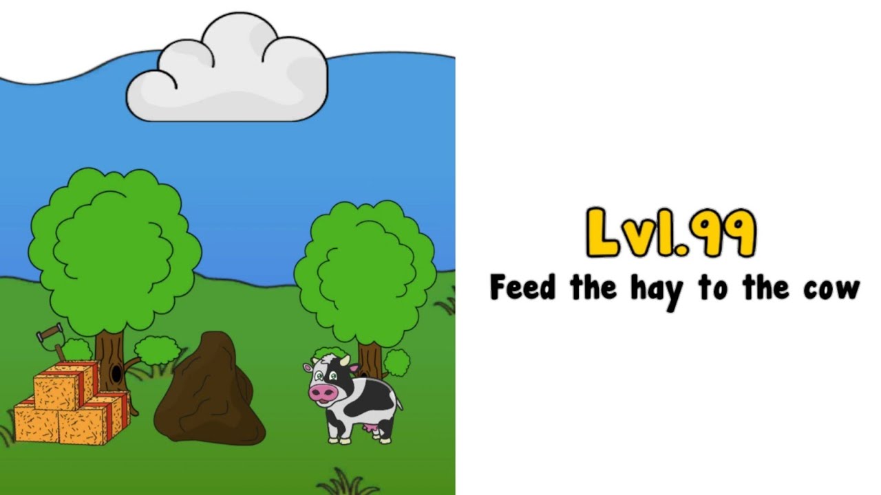 Trick Me Level 99 Feed The hay To The Cow | Walkthrough Video