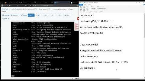 R1 SSH via Ext Radius Authentication (WinRadius on PCA)