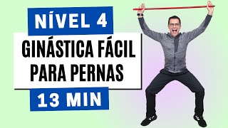 MELHORES EXERCÍCIOS PARA AS PERNAS COM BASTÃO | Nível 4 | Ginástica com cabo de vassoura em casa