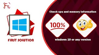 Windows 10 - Check CPU and Memory Usage screenshot 4
