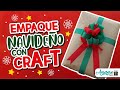 COMO EMPACAR UN REGALO NAVIDEÑO | EMPAQUE CON PAPEL CRAFT | EMPAQUES FACILES | Amoroso Regalos