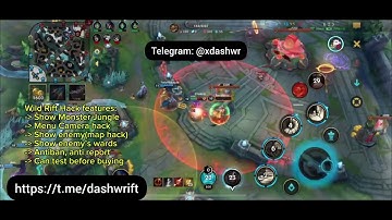 Map hack mod menu Lol Wild Rift for all servers for android/ios antiban
