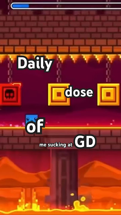 Me sucking at GD :) #memes #geometrydash #shorts