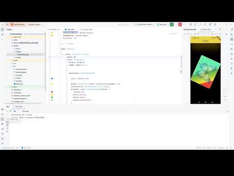 Flutter Transform rotate