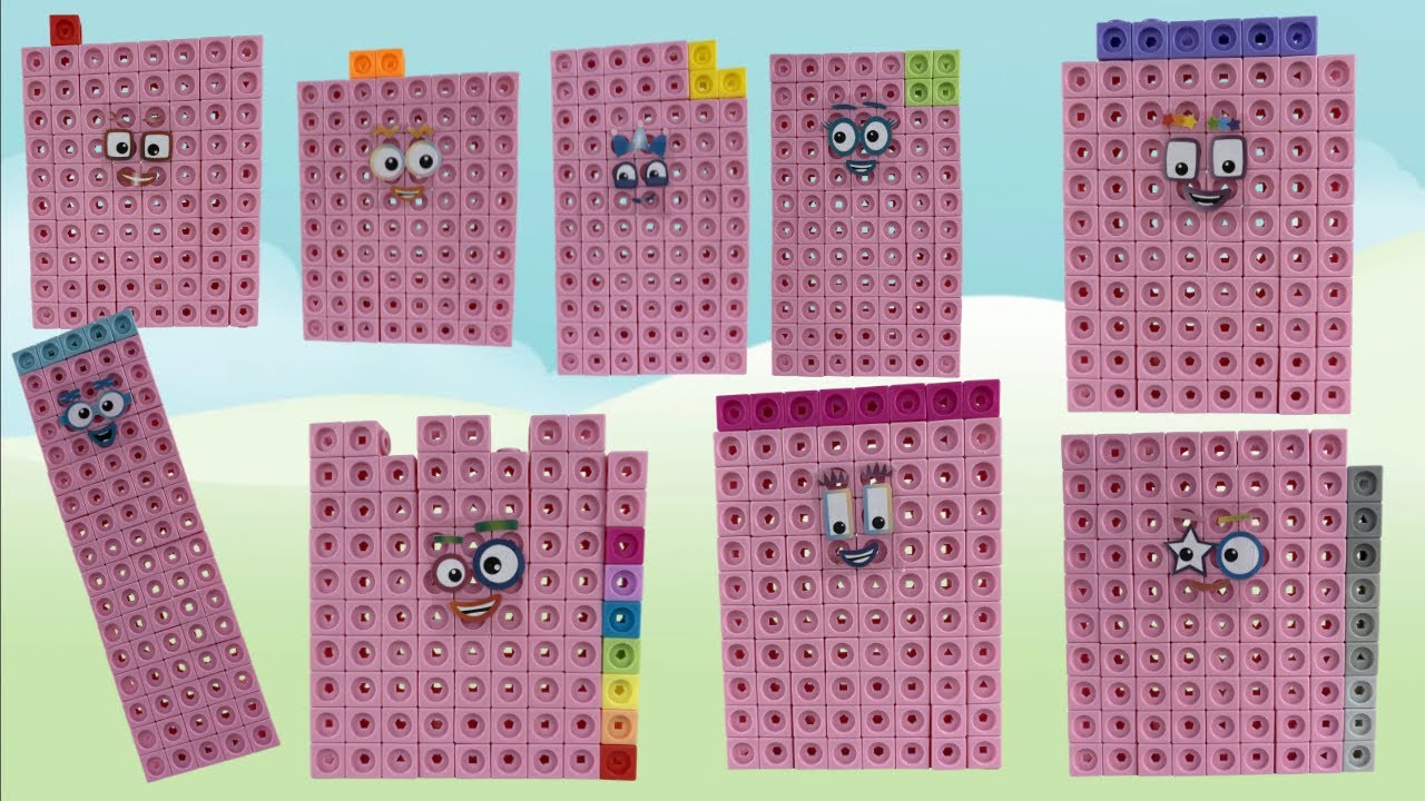 Making Numberblocks Mathlinks Cubes 81-89 | Learn To Build & Count with ...