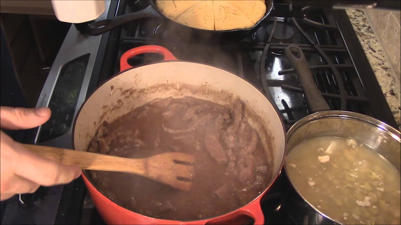 Steak Tips with Gravy over Rice YouTube
