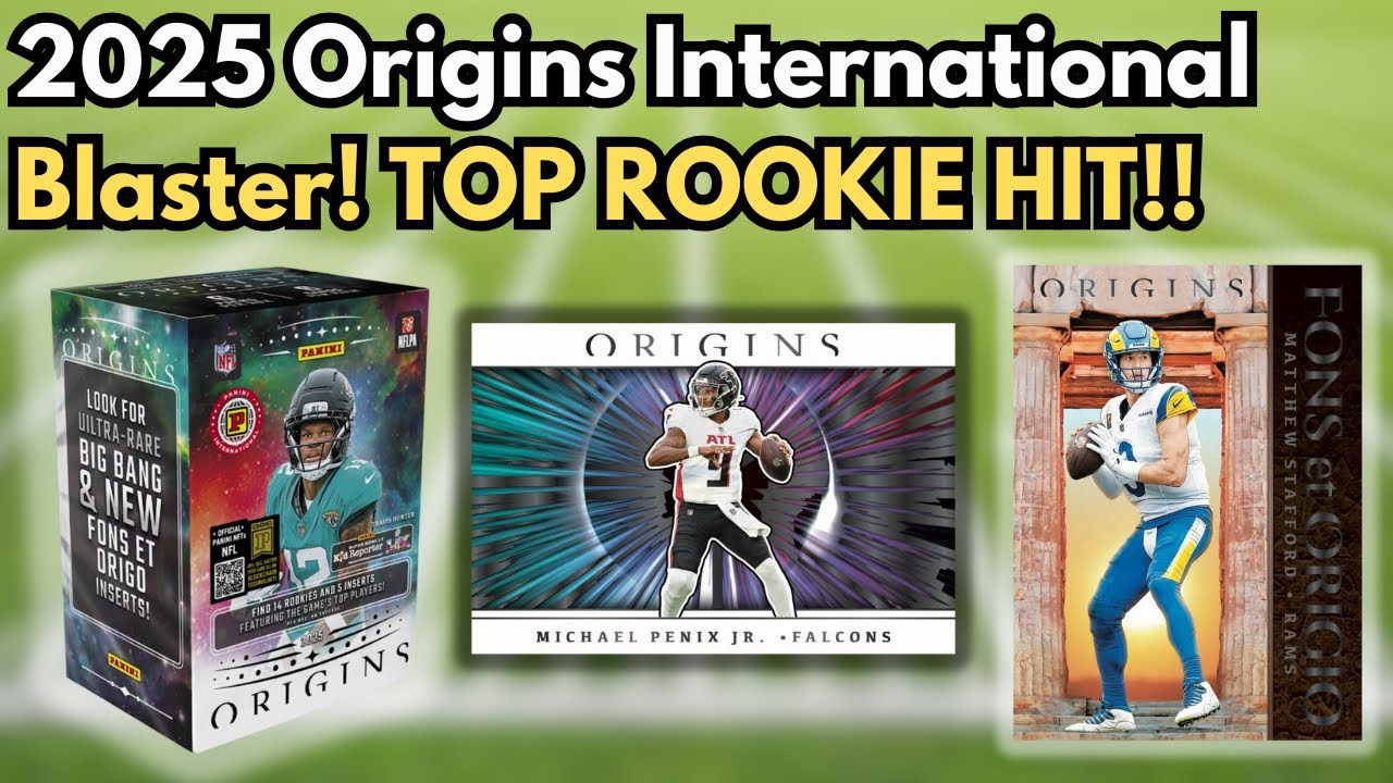 TOP ROOKIE PULL! $150 FOR NO AUTO?! 2025 Panini Origins NFL International Blaster Box!