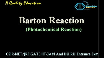 Barton Reaction | Photo chemical Reaction | Barton Nitrite Ester Reaction