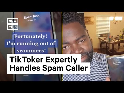 TikToker Scares Off Spam Callers
