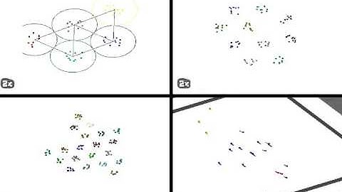 Segregating Multiple Groups of Heterogeneous Units in Robot Swarms using Abstractions