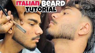 How to Italian beard stylist cut tutorial | बटालियन बनाने का आसान तरीक़ा 
