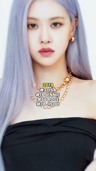 ANGGOTA BLACKPINK BERPERINGKAT pada wajah TERcantik setiap tahun