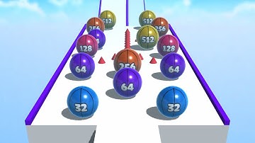 Ball Merge 2048 - All Levels Ball Gameplay Android, iOS  ( Level 338 - 346 )