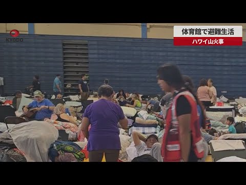 【速報】体育館で避難生活 ハワイ山火事