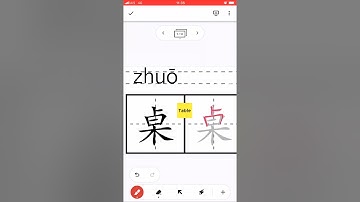 Chinese Character 桌 Chinese #Character #how towrite #write #Chinese #HSK #trainchinese #stroke order