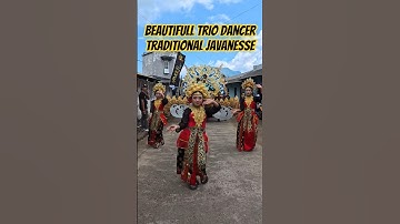 TRIO TRADITIONAL JAVANESSE DANCER #art #culture #shorts