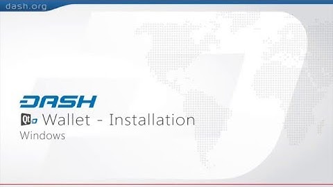 Dash: QT Wallet Installation Guide - PC =G15E03