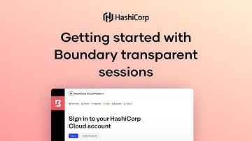 Getting started with Boundary transparent sessions
