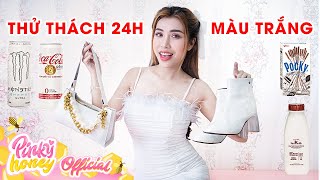 THỬ THÁCH 24H MÀU TRẮNG | PINKY HONEY