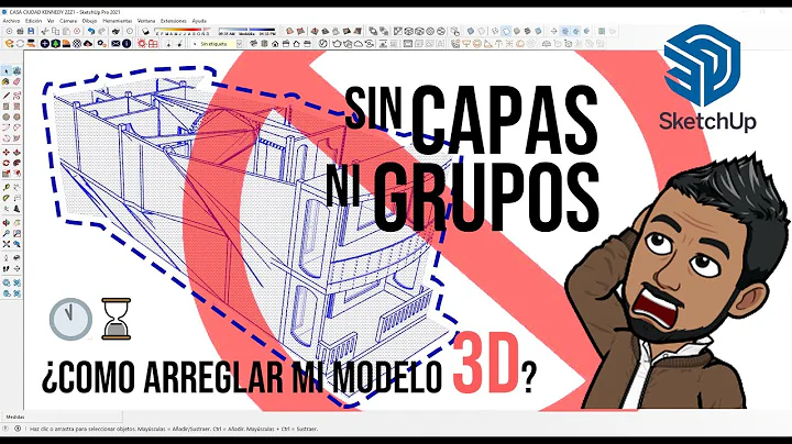 ¿SIN GRUPOS y SIN CAPAS? 😱 COMO ARREGLAR TU MODELO 3D✌🏽