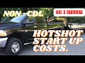 Ep. 9 NON-CDL HOT SHOT START UP COSTS