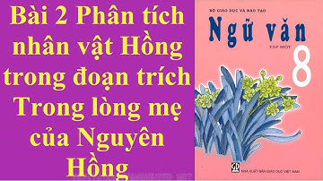 Ngữ văn 8 Bài 2 Phân tích nhân vật Hồng trong đoạn trích Trong lòng mẹ của Nguyên Hồng