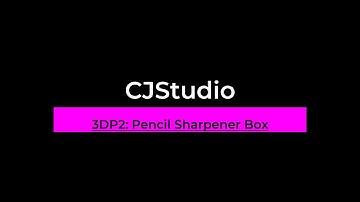 Pencil Sharpener box by Tinker CAD CJStudio 3DP 2 - kids STEM 3D printing, Scratch, Raspberry Pi