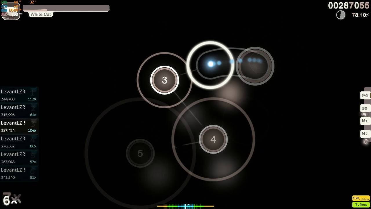 Osu First 5 star map with a few tries did 75% omggggg - YouTube