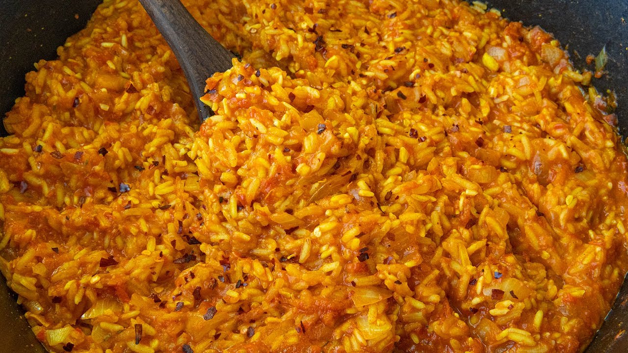 The ULTIMATE Spicy Rice Dish - African Jollof Rice - YouTube