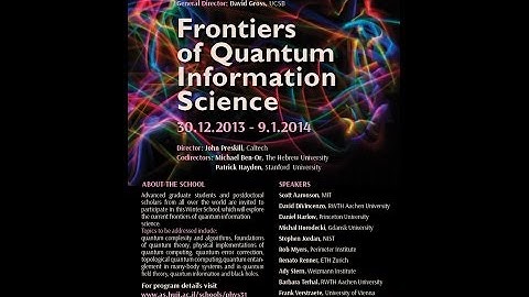 David DiVicenzo (Aachen University) Quantum Computing with Superconducting Circuits II