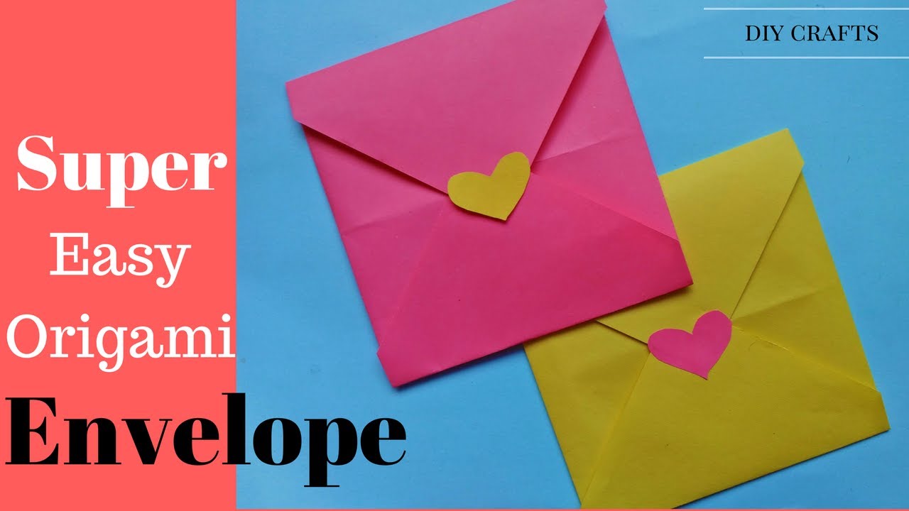 DIY: Simple Origami Envelope | Super Easy Origami Envelope Tutorial for Beginners | Paper Envelope