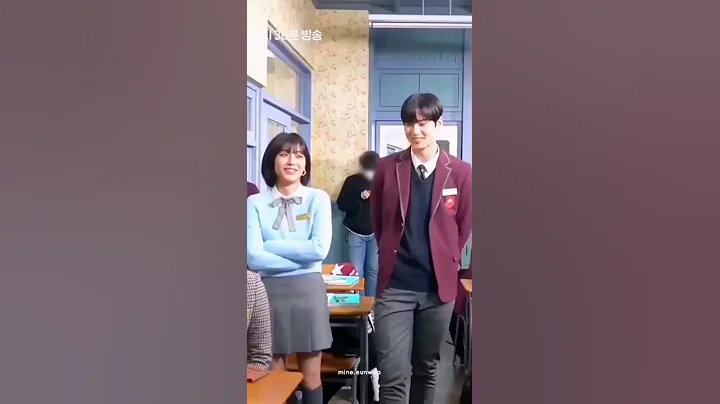 Cha Eun-woo flirting with Min-ah [ true beauty behind the scenes ] ❣️ - DayDayNews