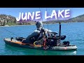 Kayak fishing june lake  eastern sierra maiden voyage