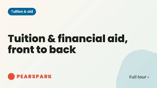 Tuition & financial aid, front to back: billing a small school in Pearspark