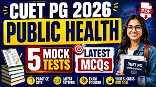 CUET PG Public Health Exam 2026 PDF | 5 Mock Test + MCQ Practice Set eBook #MockTest