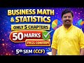 50 MARKS from ONLY 5 Chapters  || MATH me sab PASS || 100% Common || 5th SM (CCF)