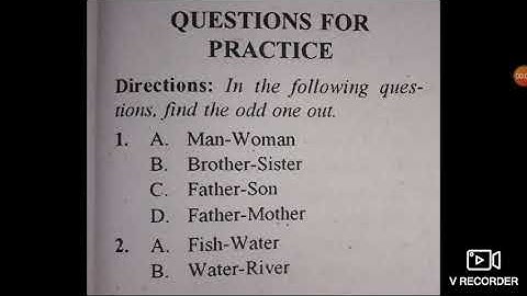 Odd one out part 2. || basic reasoning || for jkssb & ssc mts