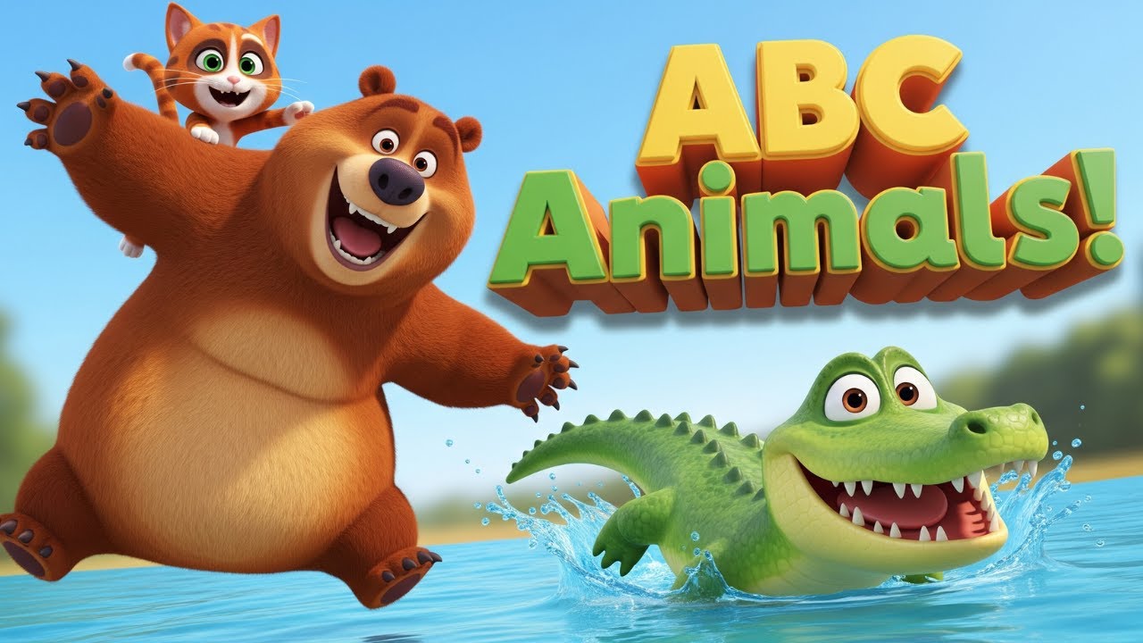 ABC Animal Adventure Song 🐊🐻🦓 | Fun Learning ABC with Animals for Kids ...