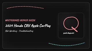 2024 Honda CRV Apple CarPlay Not Working - Troubleshooting