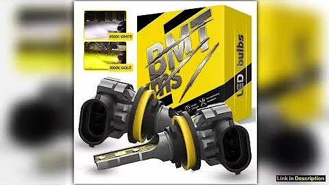 BMTxms 2PCS Canbus H11 H8 LED Fog Light Bulbs H27 880 881 9006 HB4 HB3 9145 H10 H16 LED CSP DRL Car