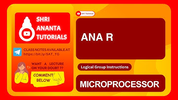 ANA R I Logical Group Instructions in 8085 #electronicsengineering #8085programming #8085