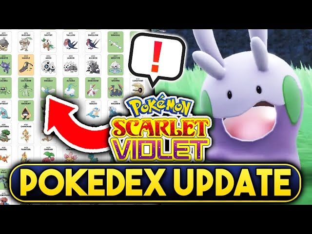 Pokémon Scarlet and Violet Pokedex Update Coming