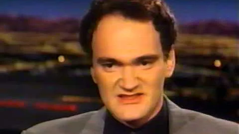 Tarantino being interviewed by Tom Snyder