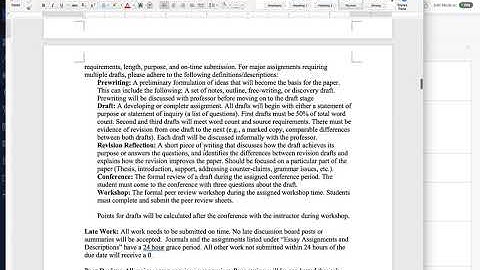 Overview of Syllabus ENG 122 Fall 2020