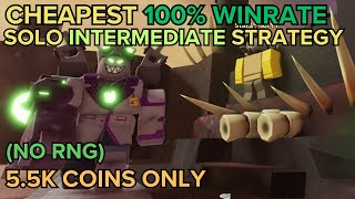 (TDS) CHEAPEST 100% WINRATE SOLO INTERMEDIATE STRATEGY | ROBLOX