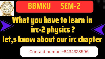 Irc physics for sem-2#youtube