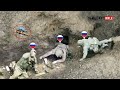 Horrible ukrainian fpv bomber drones become russian troops nightmare in foxhole trenches