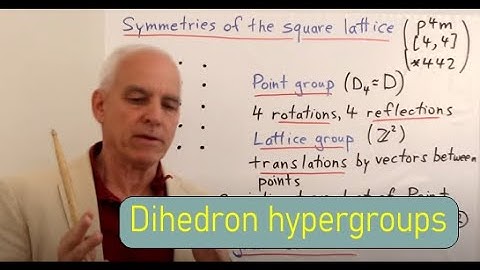 The Square Lattice via group D4 and its hypergroups | Diffusion Symmetry 5 | N J Wildberger