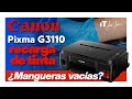 Cómo PURGAR el sistema de tinta Canon Pixma G3110 🖨️ | Limpieza desde el panel