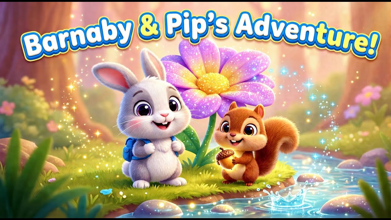 “Kids Story: Barnaby & Pip’s Big Adventure 🌈 A Soothing, Magical Tale ...